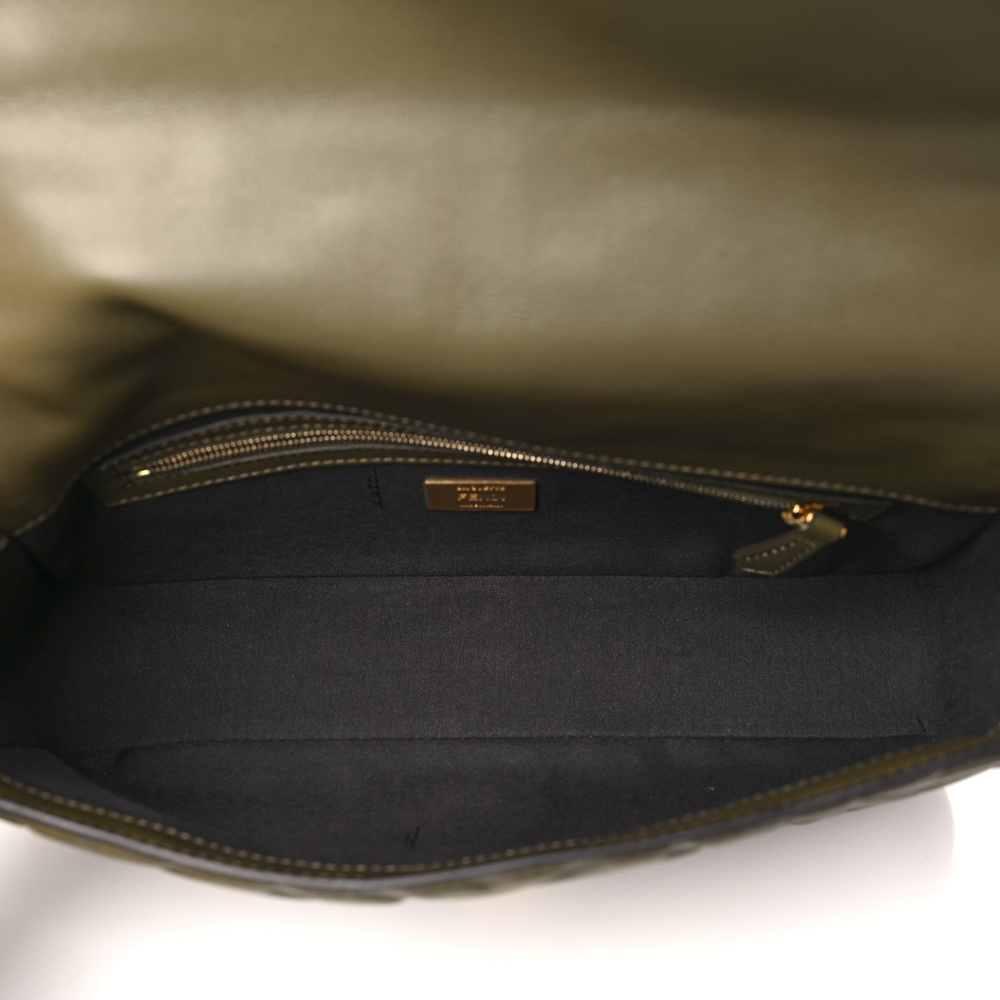 Nappa FF 1974 Embossed Baguette Avocado