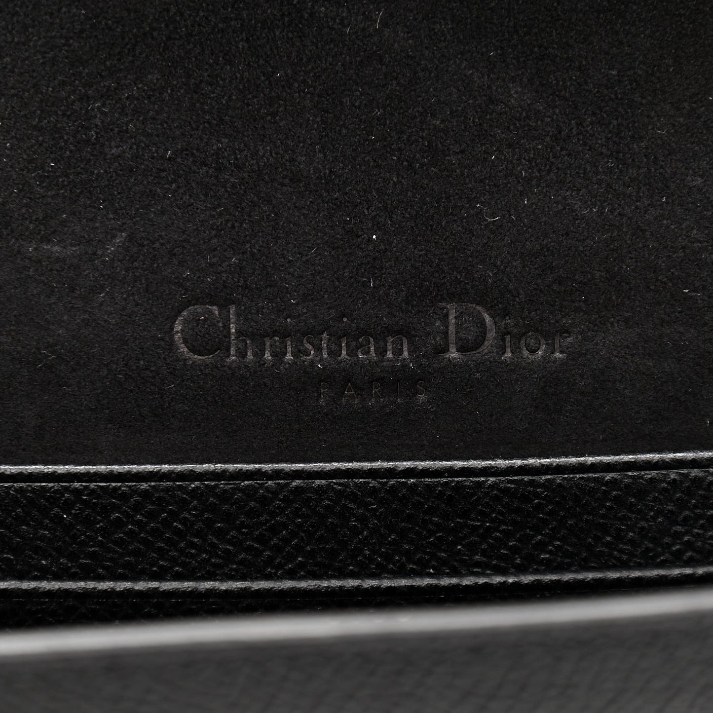Grained Calfskin Saddle Belt Bag Black