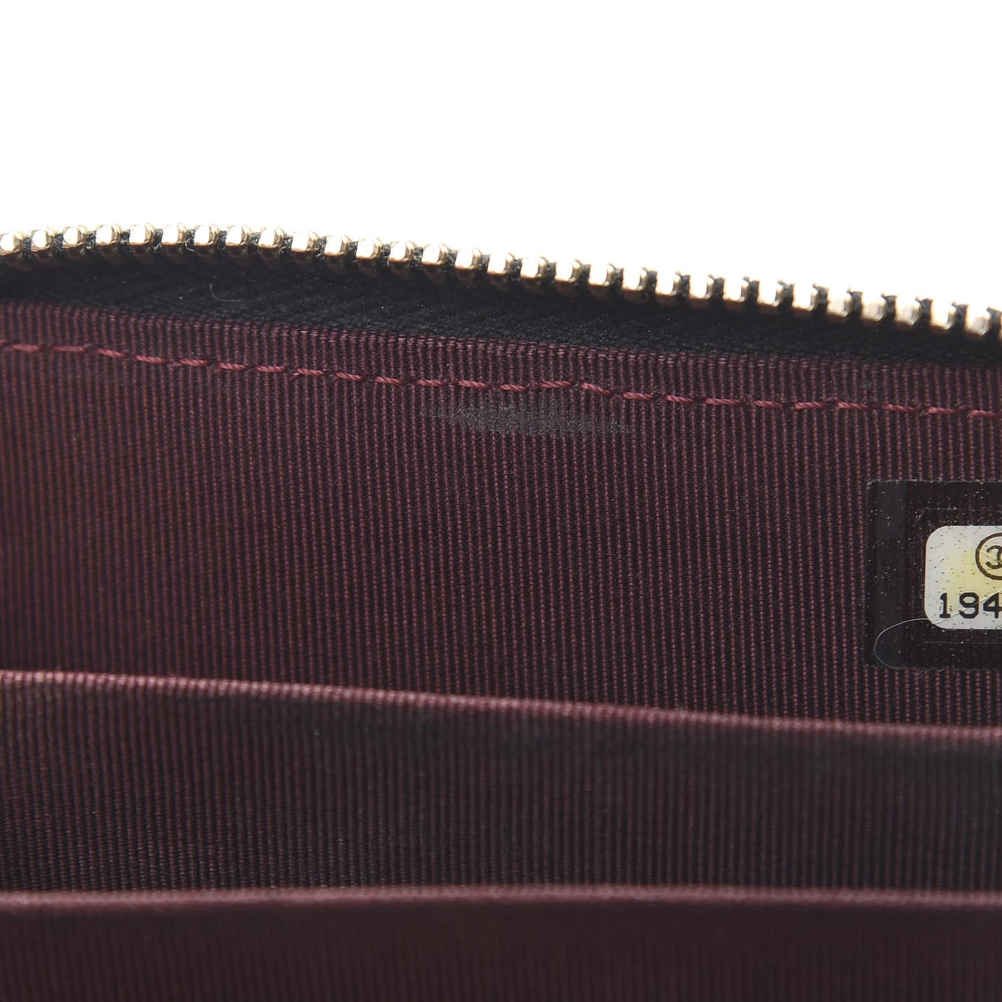 Lambskin Quilted Zip Coin Purse Black