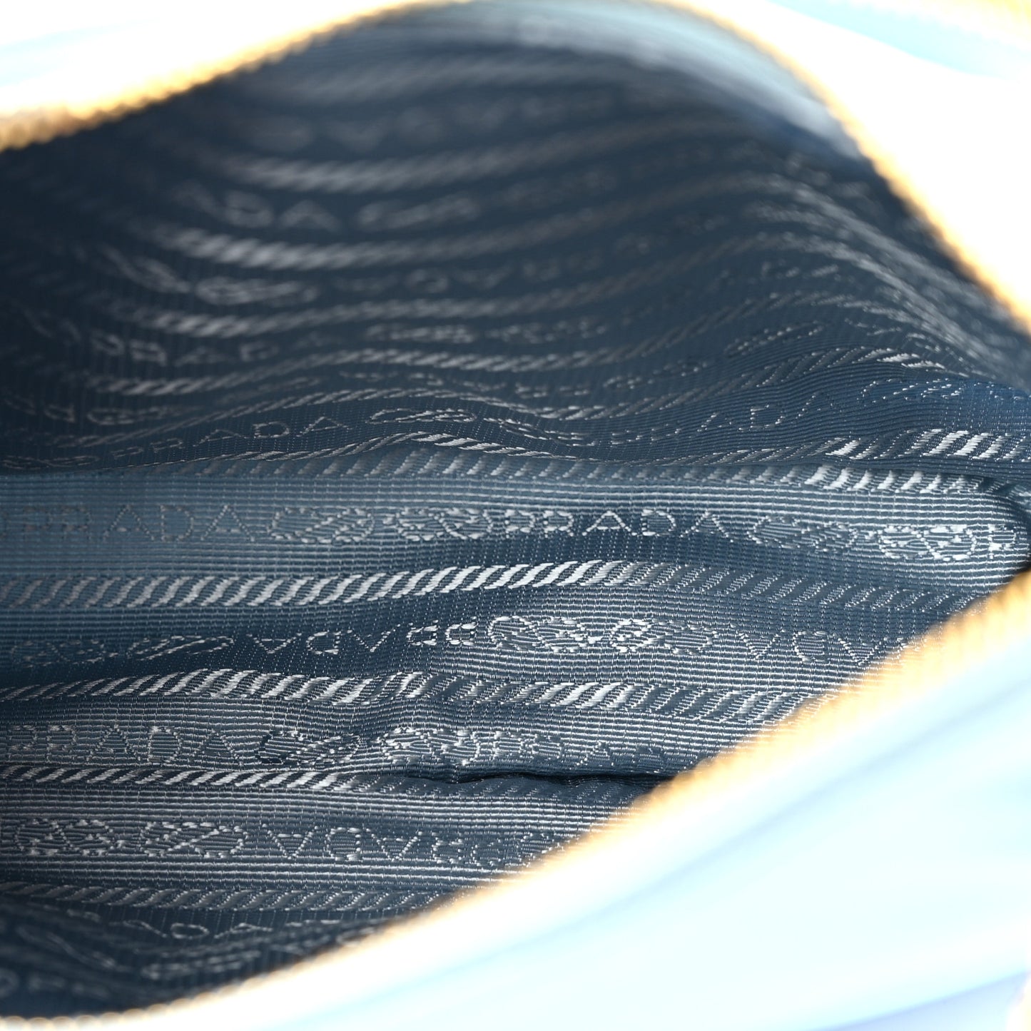 Re-Nylon Ostrich Mini Shoulder Bag Cielo