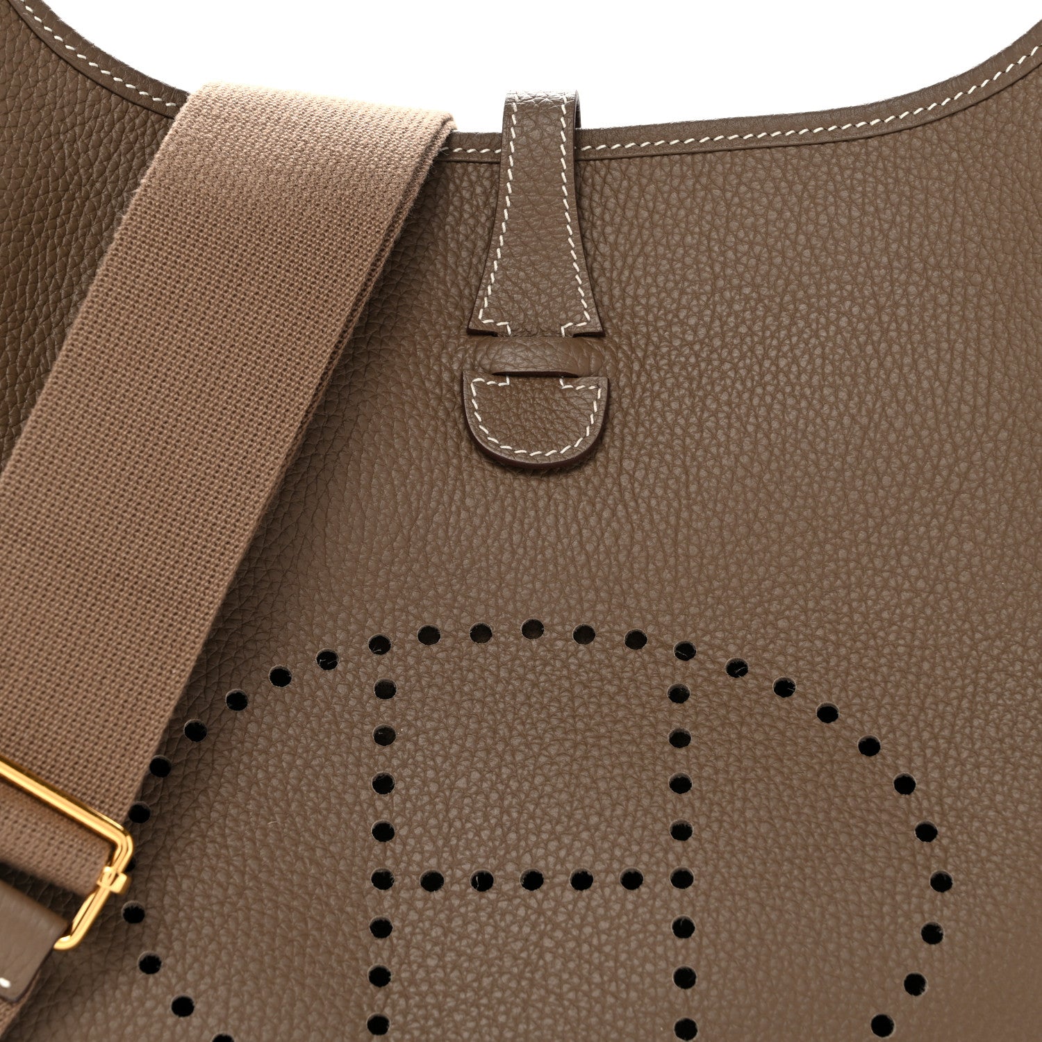 Hermes Taurillon Clemence Evelyne III PM Etoupe 8 of 11
