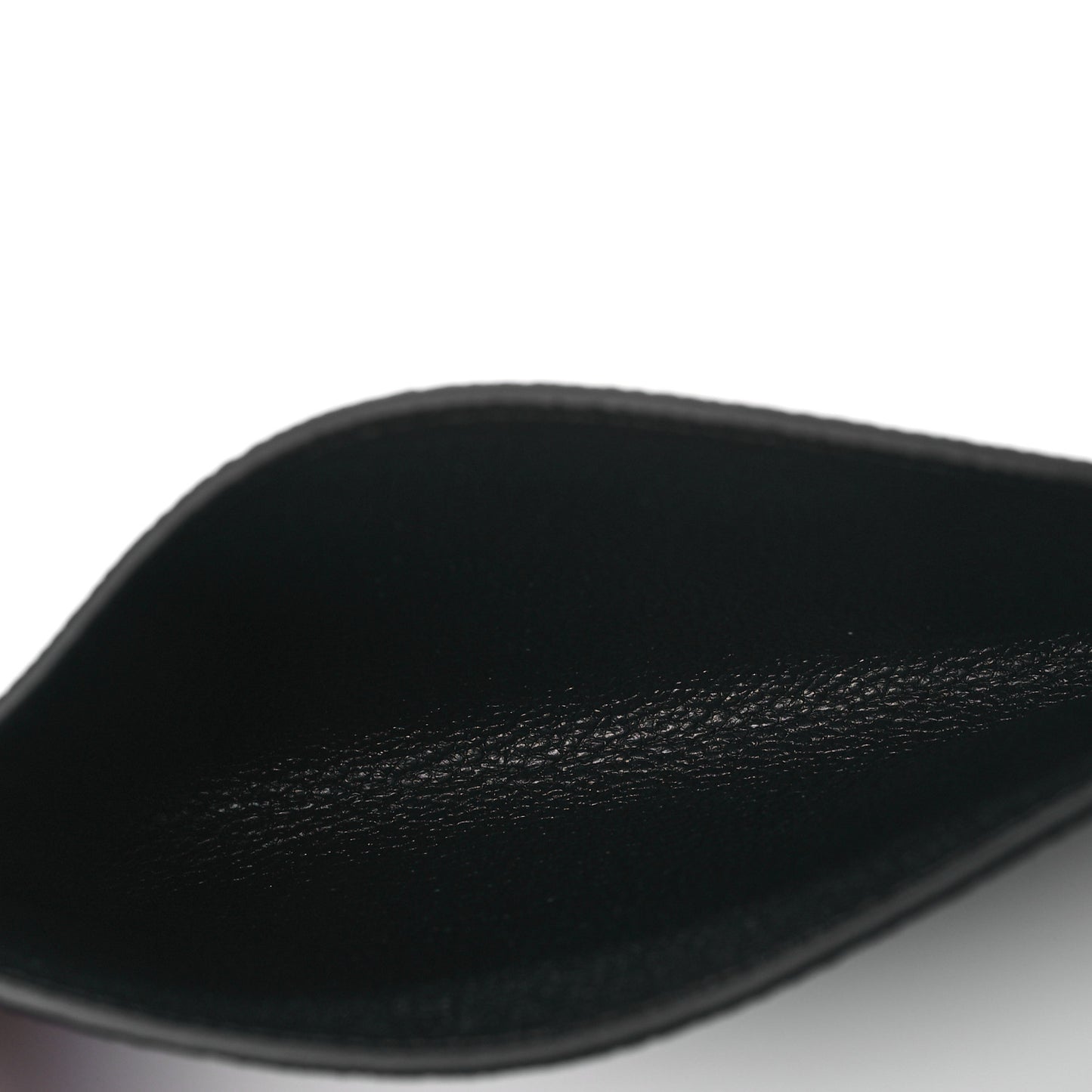 Calfskin Felicie Chain Wallet Card Holder Insert Black