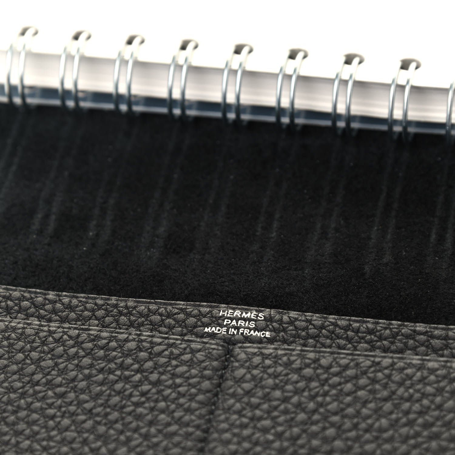 Hermes Togo Ulysse PM Notebook Cover Black 9 of 11
