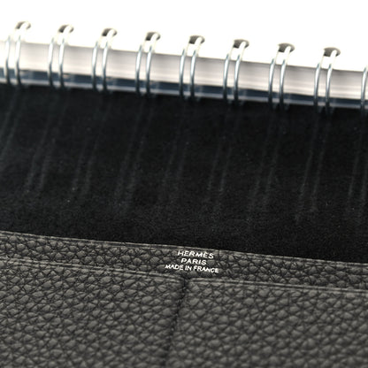 Hermes Togo Ulysse PM Notebook Cover Black 9 of 11