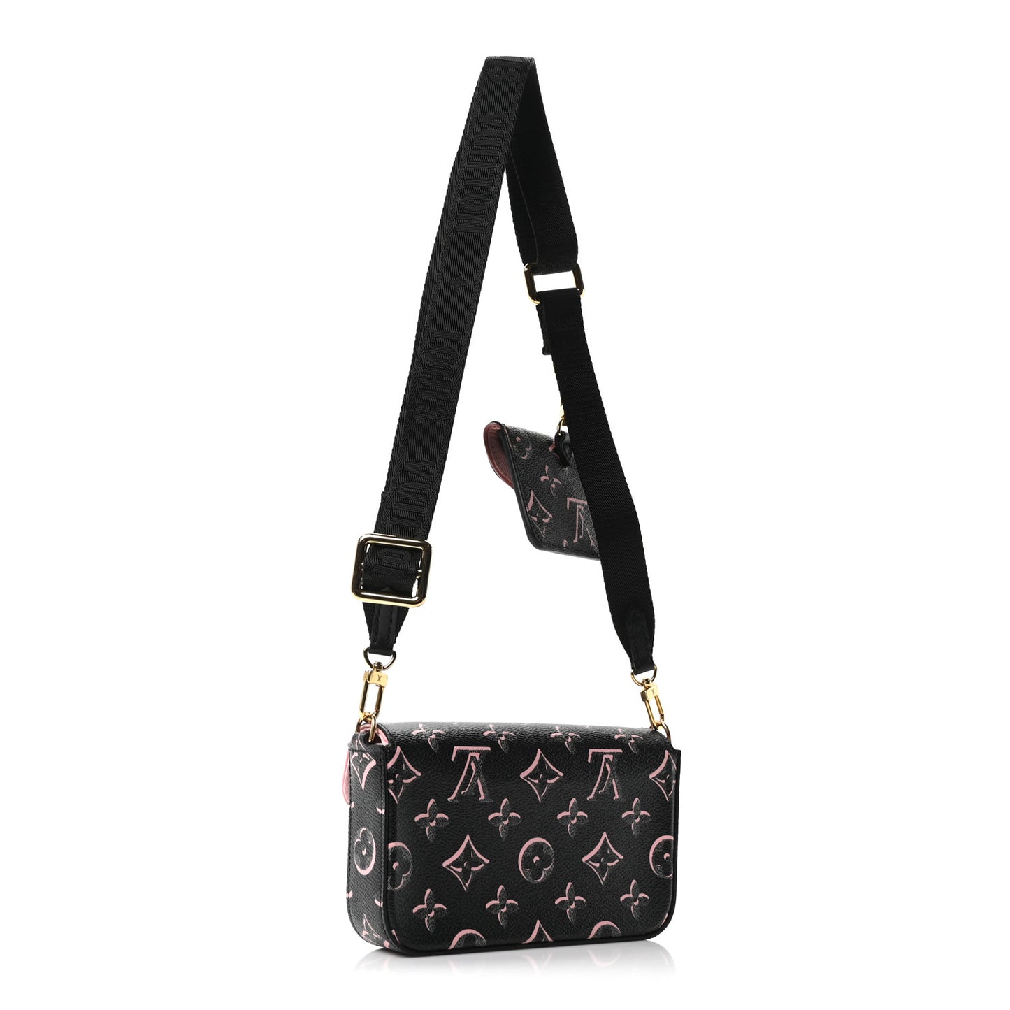 Monogram Fall For You Felicie Strap & Go Black