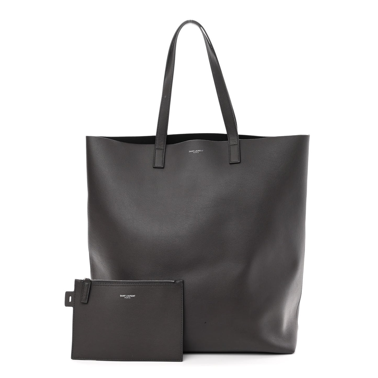 Calfskin Medium Shopping Tote Fog