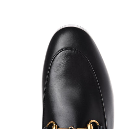 Gucci Calfskin Womens Jordaan Loafers 38.5 Black 9 of 12