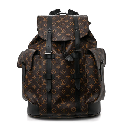 Louis Vuitton Monogram Macassar Christopher MM Backpack 1 of 12
