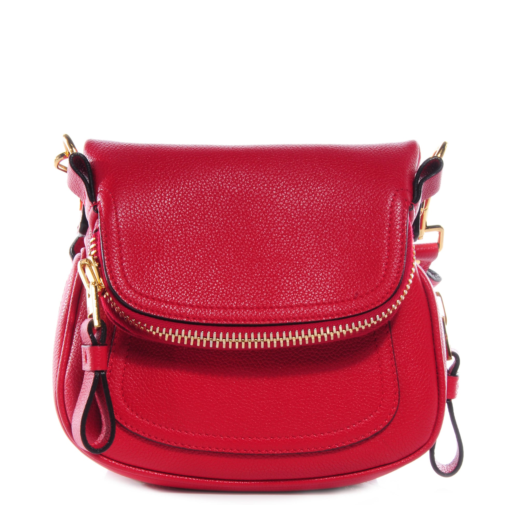Tom Ford Calfskin Jennifer Mini Crossbody Bag Red Flame 1 of 7