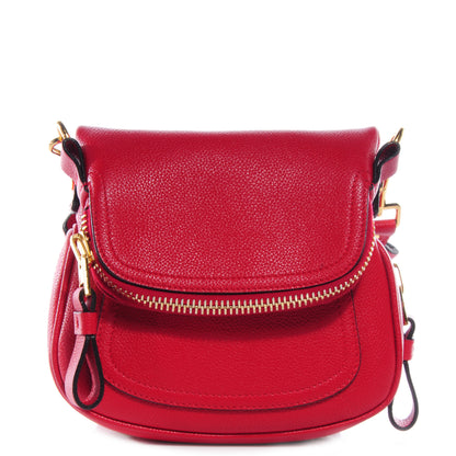 Tom Ford Calfskin Jennifer Mini Crossbody Bag Red Flame 1 of 7