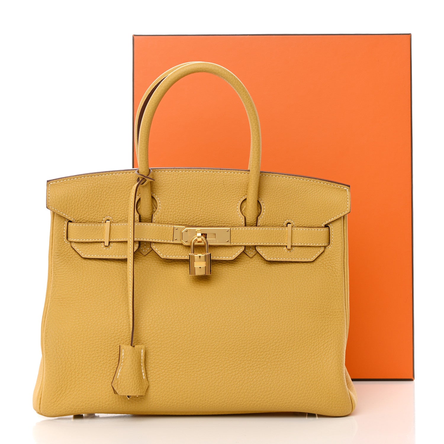 Hermes Togo Birkin 30 Curry 19 of 19