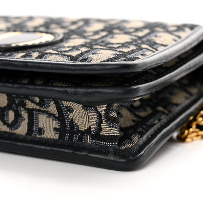 Christian Dior Oblique 30 Montaigne 2-In-1 Pouch Blue 9 of 13