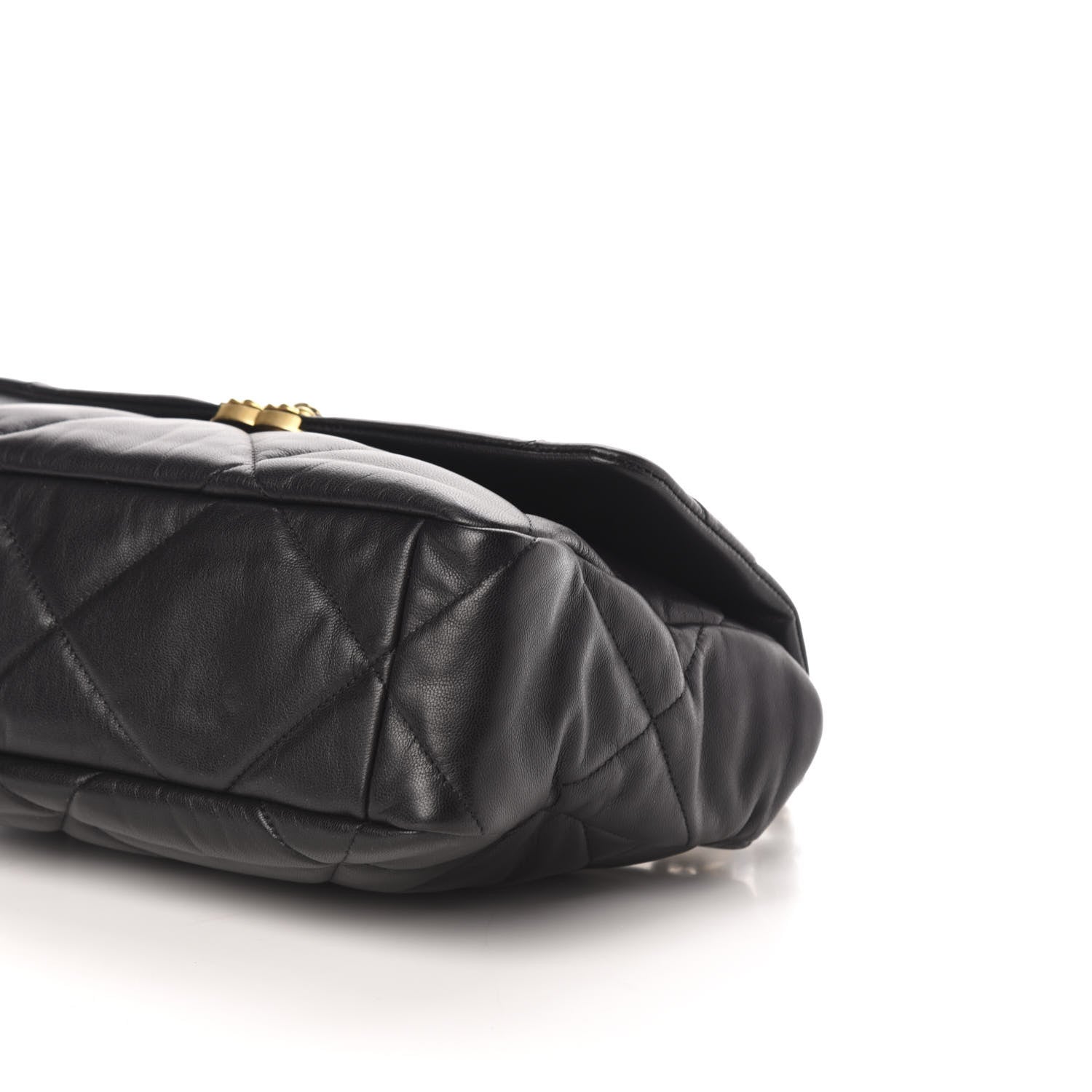 Chanel Goatskin Quilted Large Chanel 19 Flap Black 11 of 13