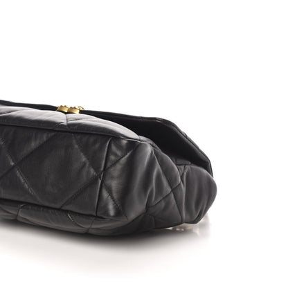Chanel Goatskin Quilted Large Chanel 19 Flap Black 11 of 13