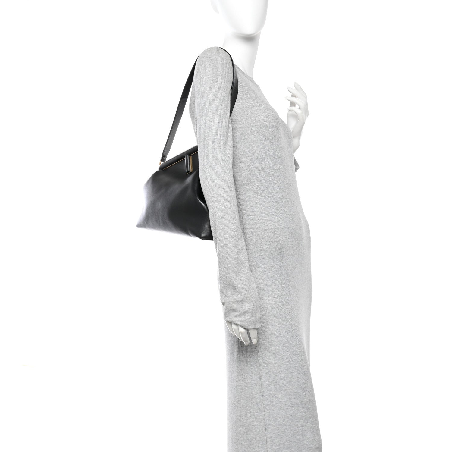 Fendi Shiny Nappa Medium Fendi First Black 2 of 10