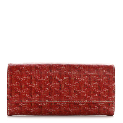 Goyard Goyardine Varenne Long Wallet Red 1 of 10