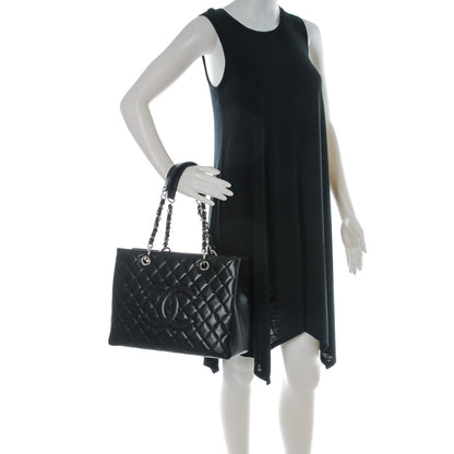 Chanel Caviar Quilted Grand Shopping Tote GST Black 2 of 7