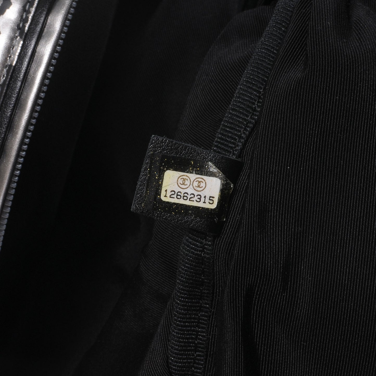 Metallic Coated Canvas Unlimited Garment Travel Bag Argent Fonce