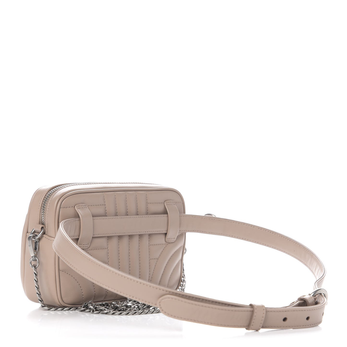 Soft Calfskin Impunture Diagramme Belt Bag Cipria