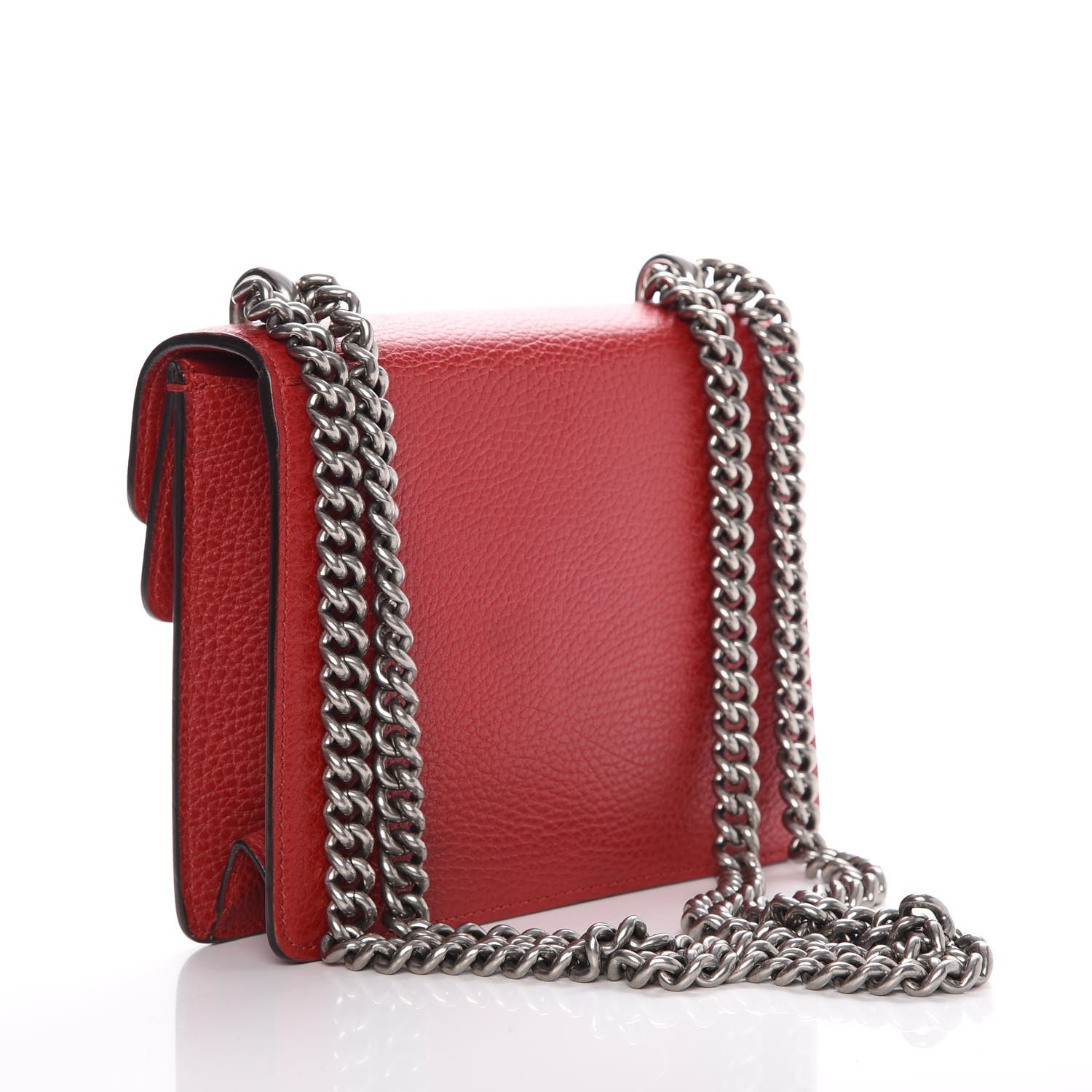 Gucci Calfskin Mini Dionysus Shoulder Bag Hibiscus Red 3 of 9