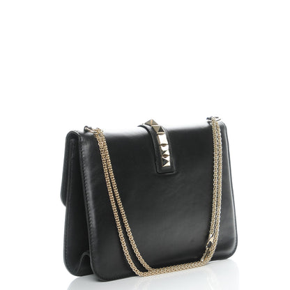Valentino Garavani Vitello Large Glam Lock Rockstud Flap Black 3 of 7
