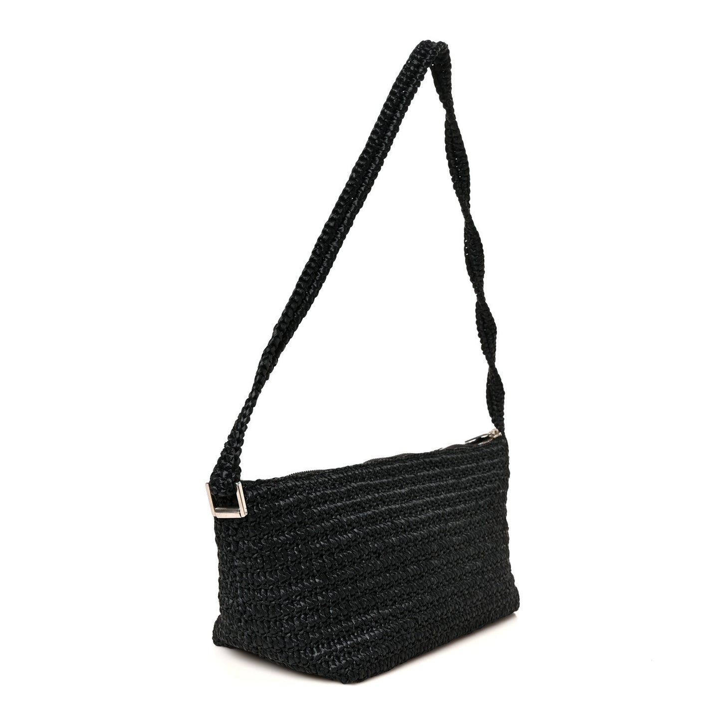 Raffia Le Crossbody Black
