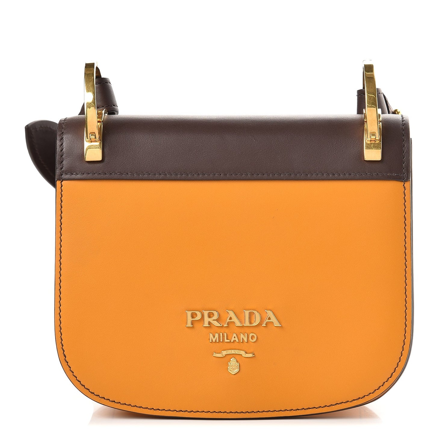 City Calf Pionniere Saddle Bag Ocra Cocco