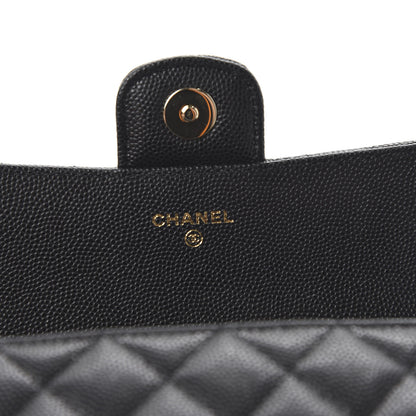 Chanel Caviar Quilted Glasses Case With Chain Black 8 of 12