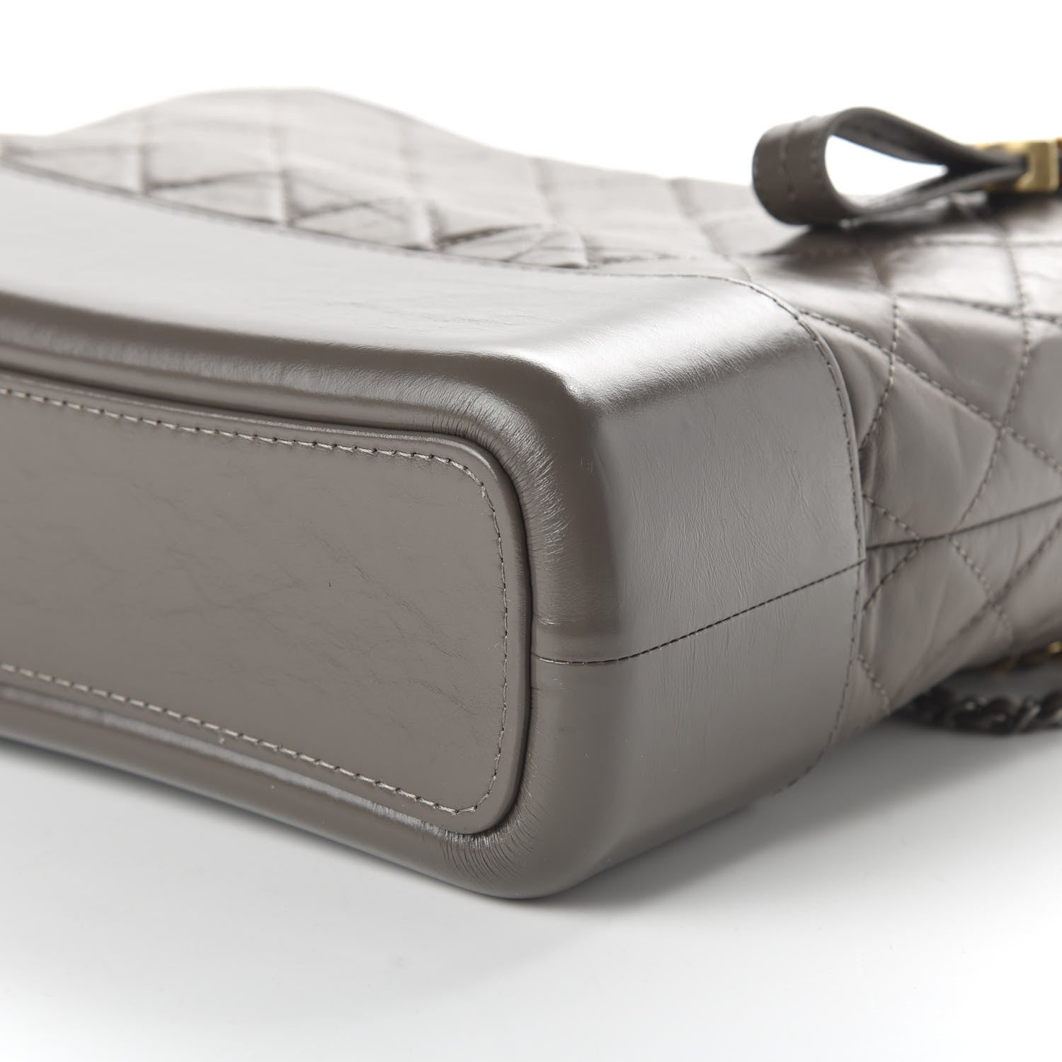 Chanel Aged Calfskin Quilted Medium Gabrielle Hobo Grey 6 of 9