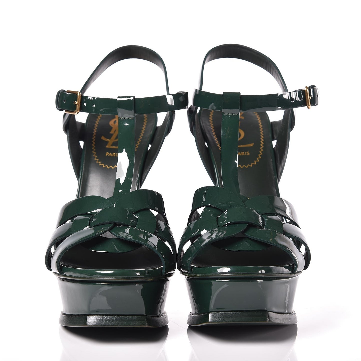 Patent Tribute 105 Platform Sandals 36.5 Green