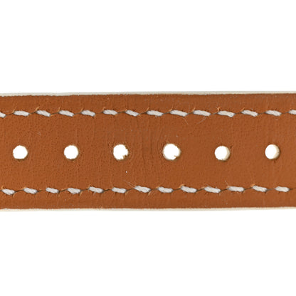 Hermes Alligator Heure H Hour Watch 30mm Strap White 8 of 9