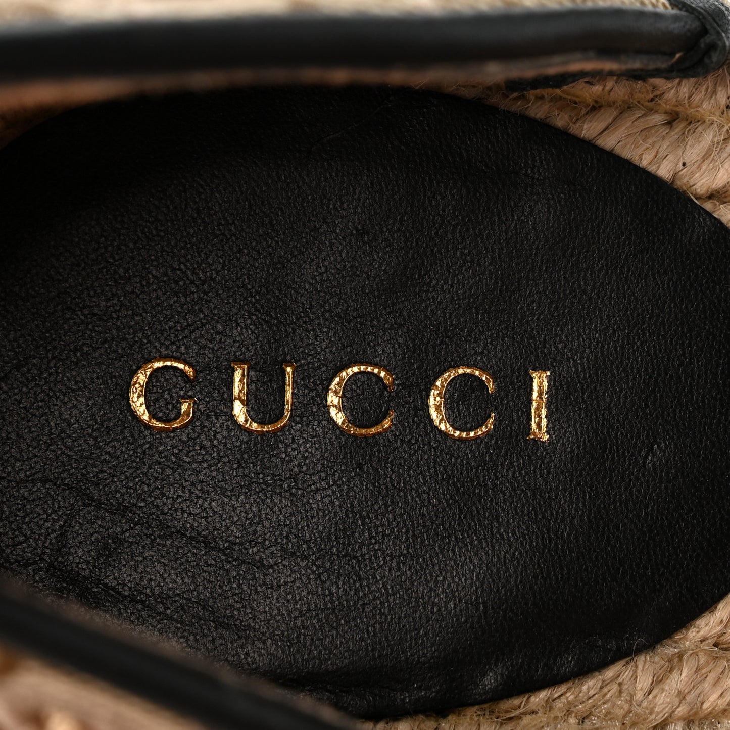Monogram Matelasse GG Marmont Ankle Wrap Platform 35/120mm Espadrille Wedges 37 Beige Ebony Black Sand Storm