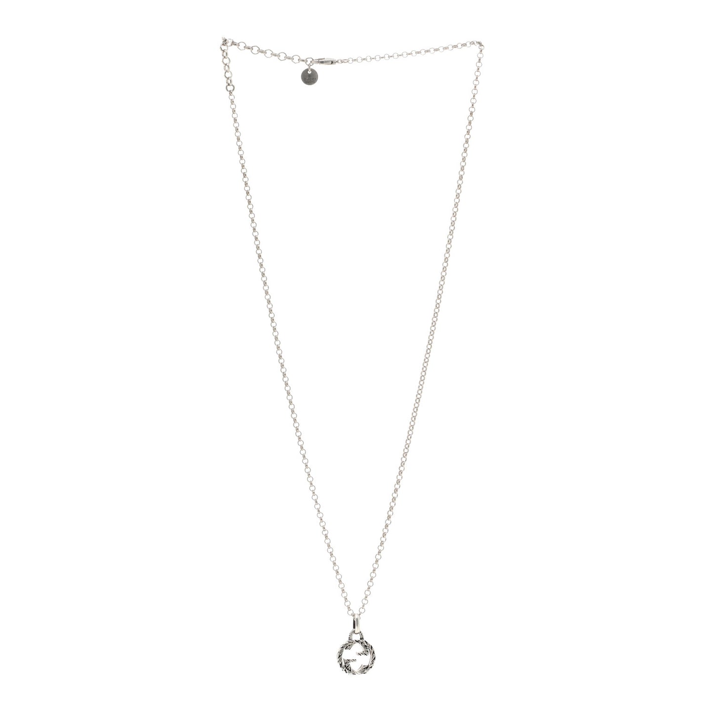 Sterling Silver Interlocking G Pendant Necklace