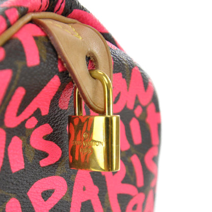 Louis Vuitton Monogram Graffiti Speedy 30 Fuchsia 8 of 11