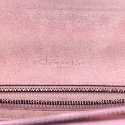 Christian Dior Metallic Patent Studded Small Diorama Flap Bag Pink 6 of 12