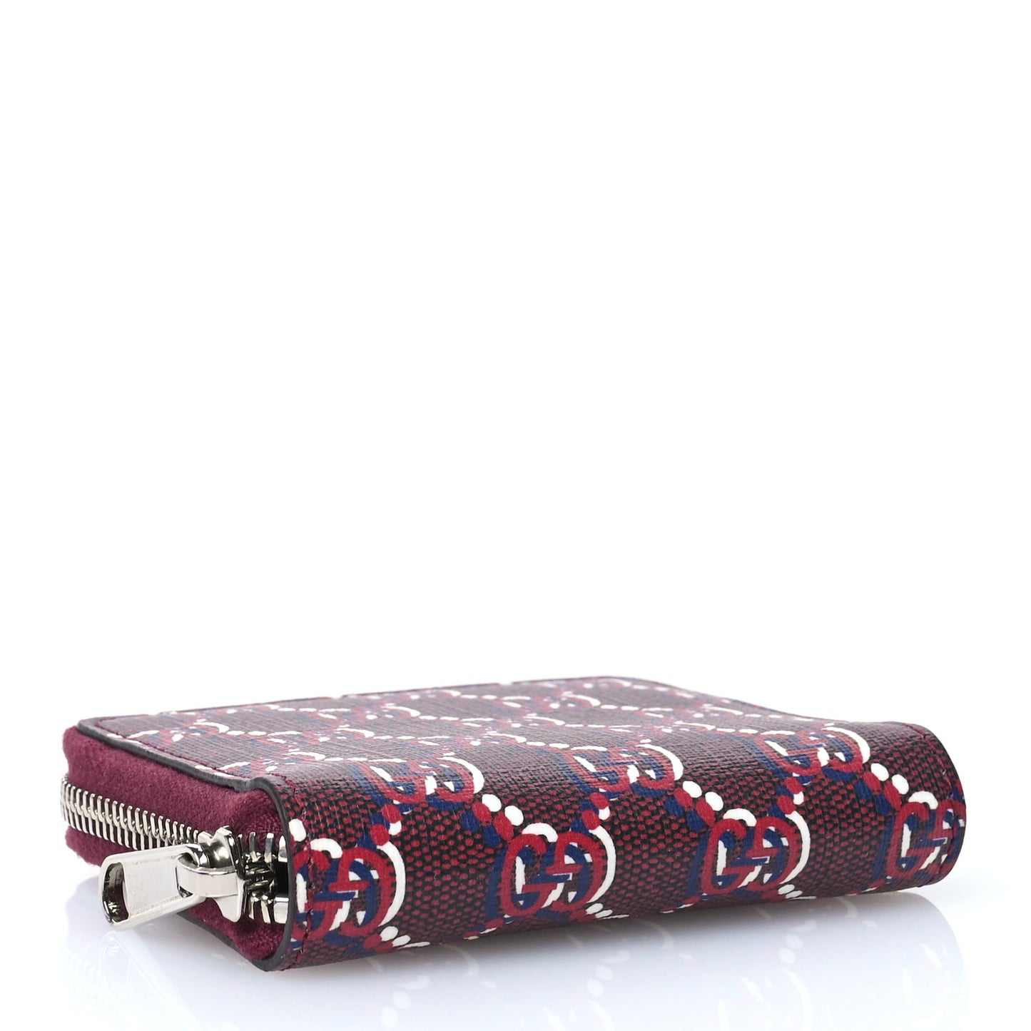 GG Supreme Shadow Zip Around Wallet Rosso Ancora Red