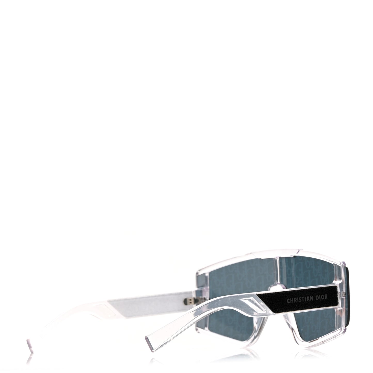 Acetate Oblique Diorxtrem MU Mask Sunglasses Crystal Smoke Mirror