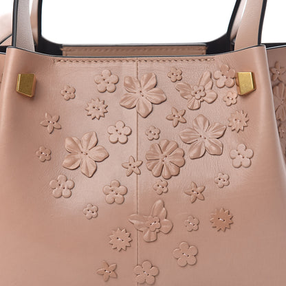 Valentino Garavani Smooht Calfskin Floral Small Go Logo Escape Shopper Poudre 11 of 11
