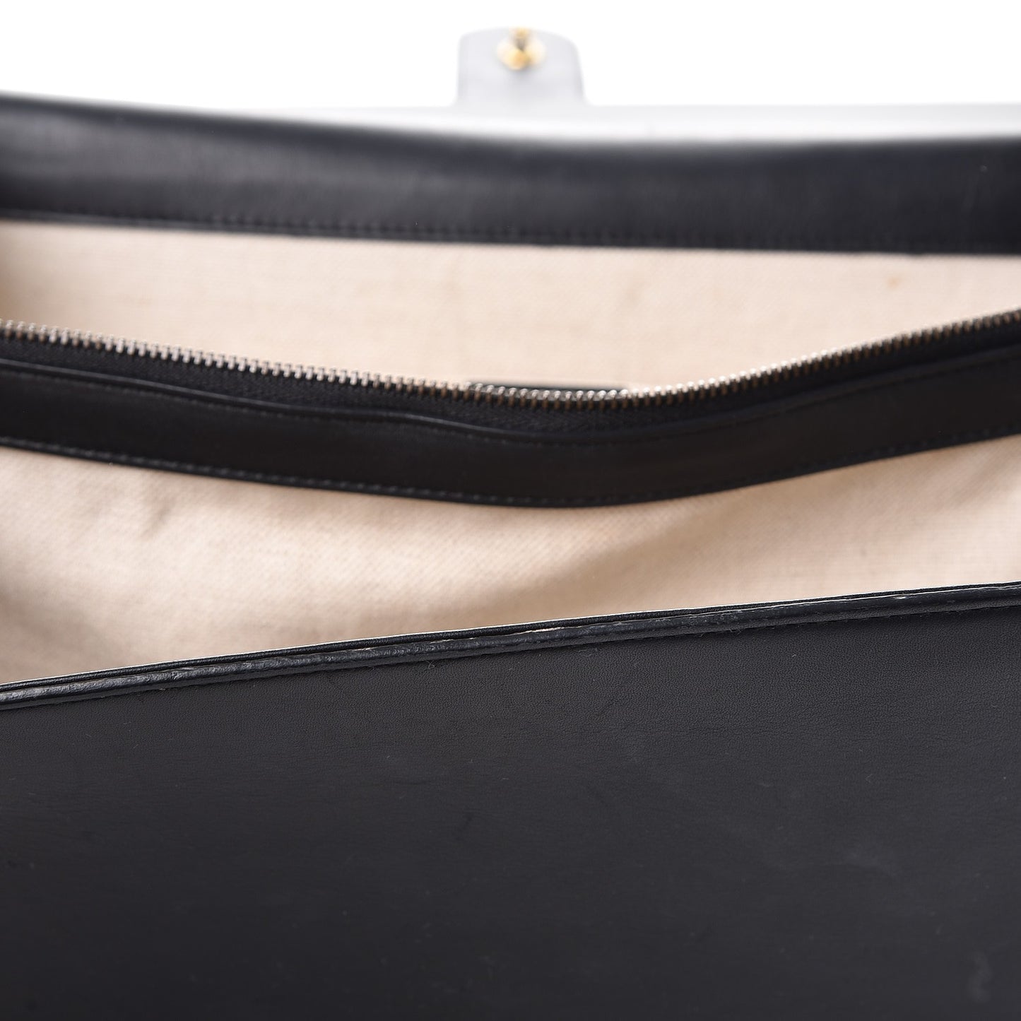 Moon Calfskin Web Large Dionysus Bamboo Top Handle Bag Black