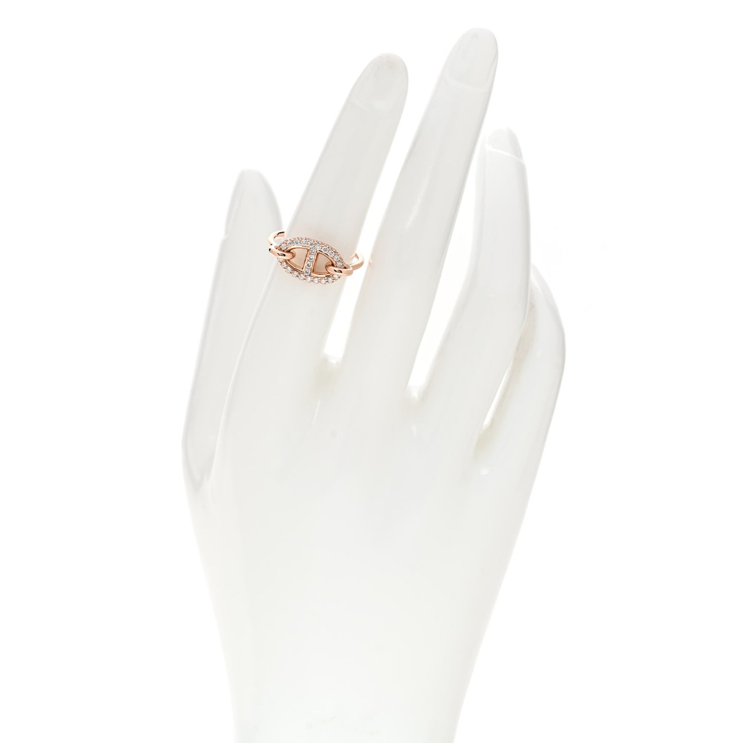 18K Rose Gold Diamond Farandole Ring 52 6