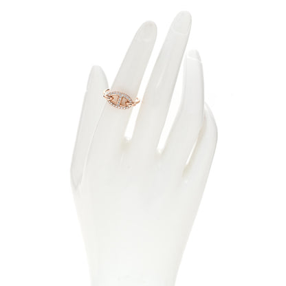 Hermes 18K Rose Gold Diamond Farandole Ring 52 6 2 of 5
