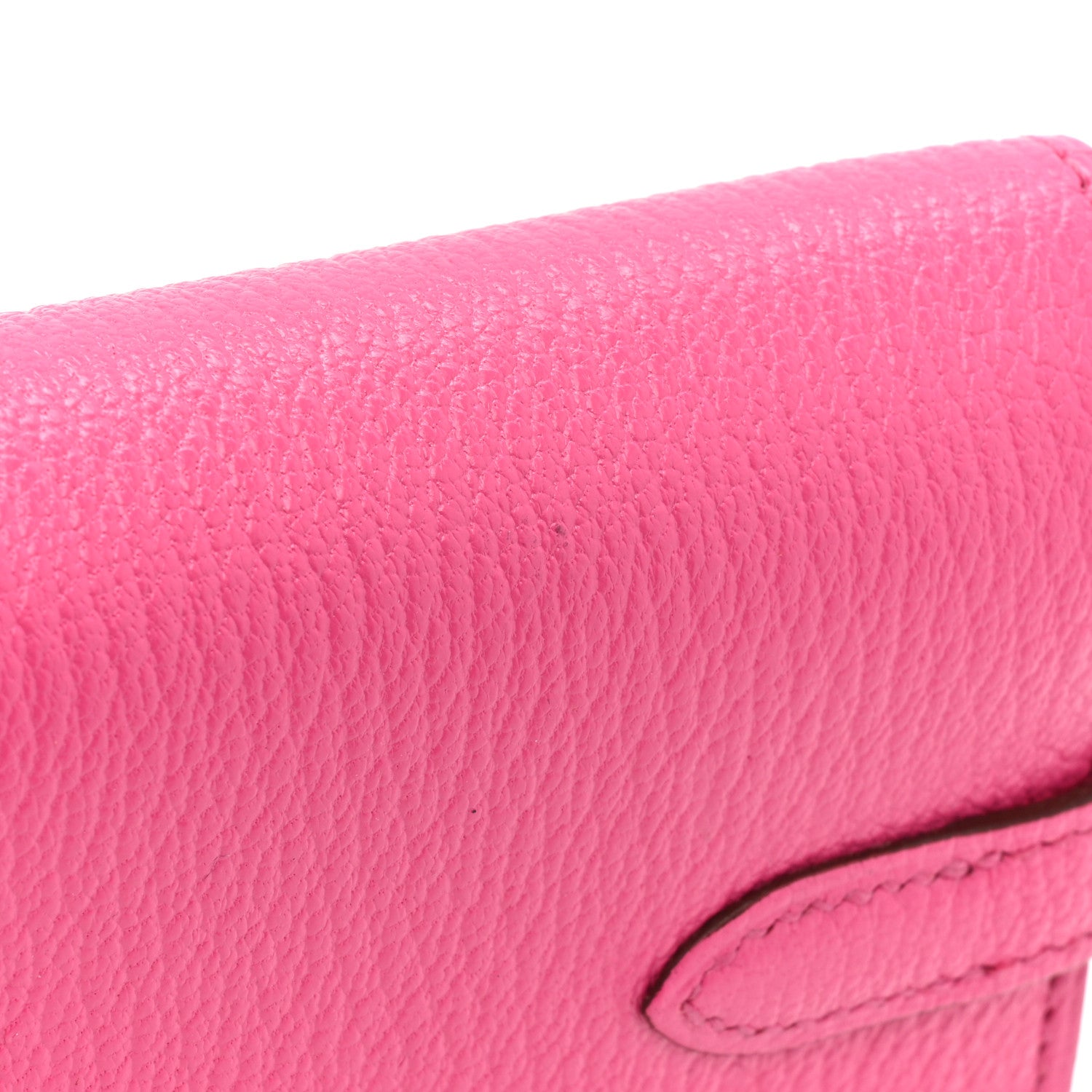 Hermes Chevre Mysore Medium Kelly Wallet Rose Shocking 10 of 11