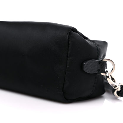 Prada Tessuto Nylon Saffiano Wristlet Black 8 of 8