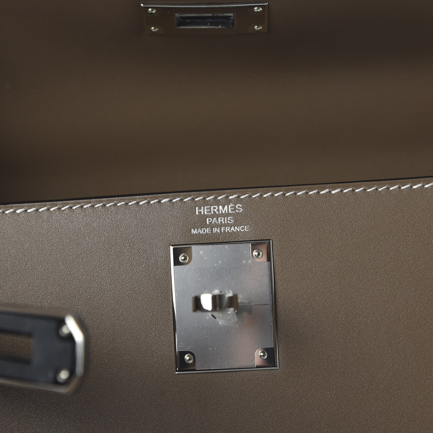 Hermes Tadelakt Kelly Sellier 28 Etoupe 10 of 12