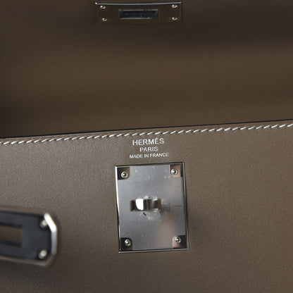 Hermes Tadelakt Kelly Sellier 28 Etoupe 10 of 12