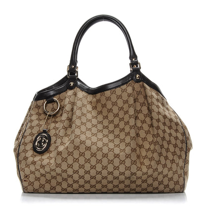 Gucci Monogram Large Sukey Tote Dark Brown 1 of 14