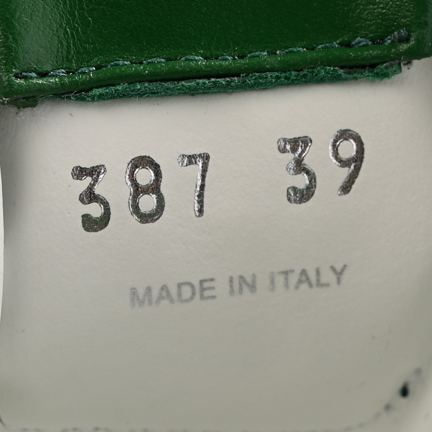 Miu Miu Calfskin Womens Low Top Sneakers 39 White Green 8 of 10