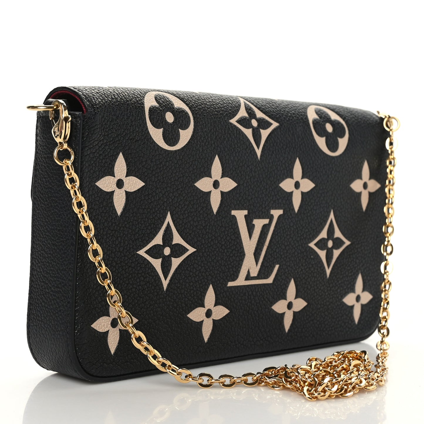 Empreinte Monogram Giant Felicie Pochette Black Beige