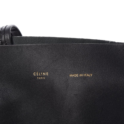 Celine Lambskin Horizontal Cabas Black 6 of 7