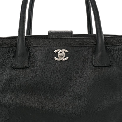 Chanel Calfskin Cerf Executive Shopper Tote Black 8 of 12